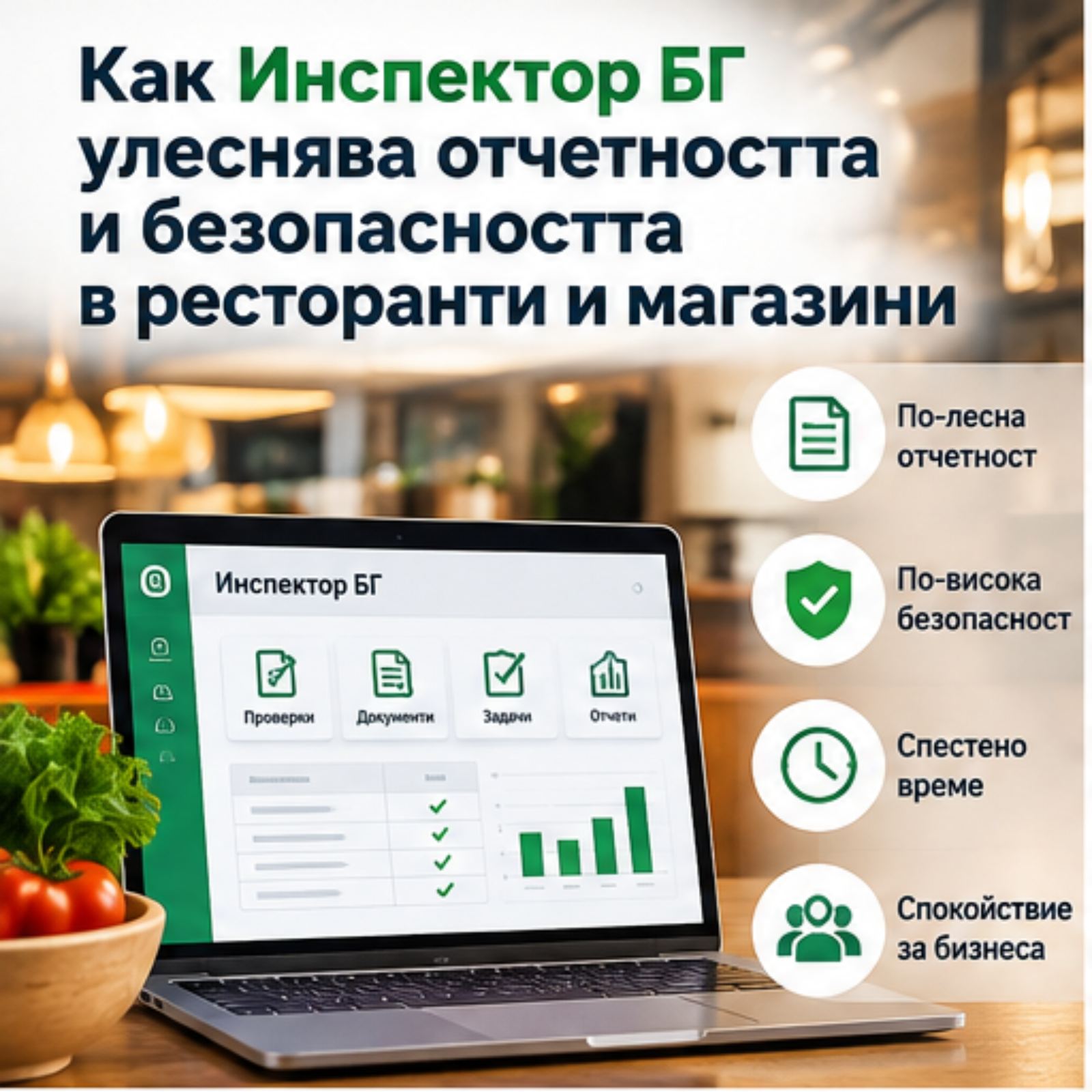 Как Инспектор БГ улеснява отчетността и безопасността в ресторанти и магазини